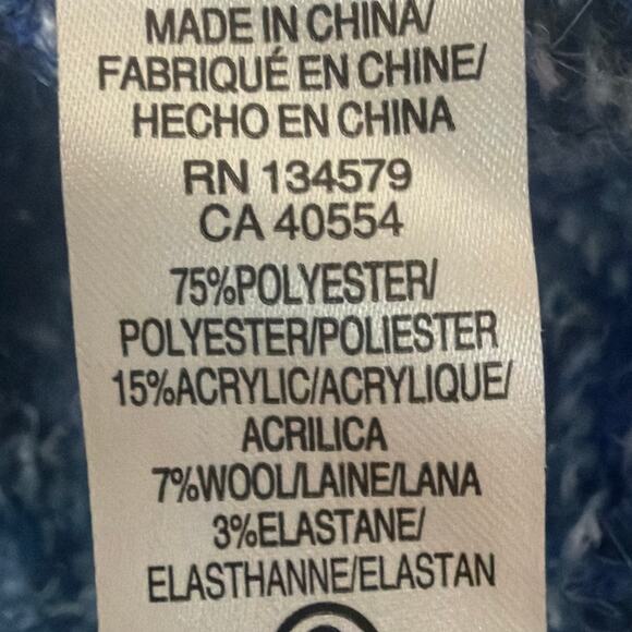 Sundry Fairisle Sweater Crew Neck Boxy Fit Super Soft Wool Blend Size S Revolve - Picture 9 of 10